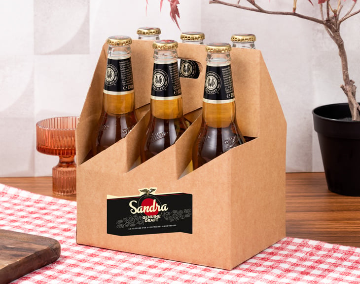 Targa In Metallino Vintage Miller Brewing - Poster In Latta 30x20 Cm Per Pub E Arredo
