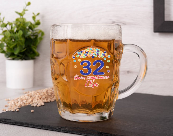 Boccale da birra per 60° compleanno, regalo per uomo, 0,5 l