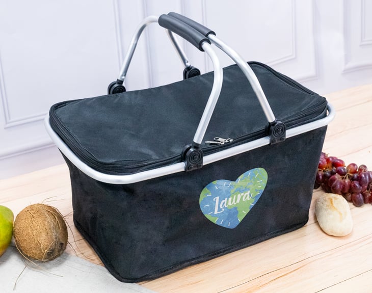 Sharplace Panier De Courses Métal Robuste – Grande Capacité, Poignées Ergonomiques – Noir – Pour Caddie Barre