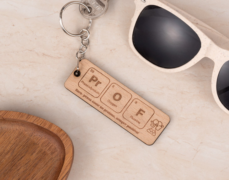 12 Portachiavi In Legno Portafortuna Personalizzati - Set Con Motivi Di Maiale, Aquila, Spazzacamino E Ferro Di Cavallo - Regalo Originale - 4