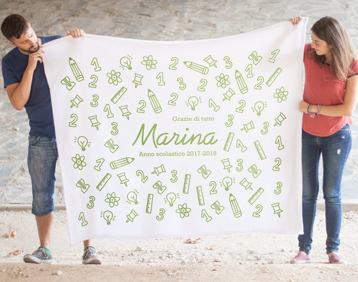 Coperta Personalizzata Con Foto | Flanella Morbida 80x120 Cm | Regalo Unico Con Stampa Su 1 Lato